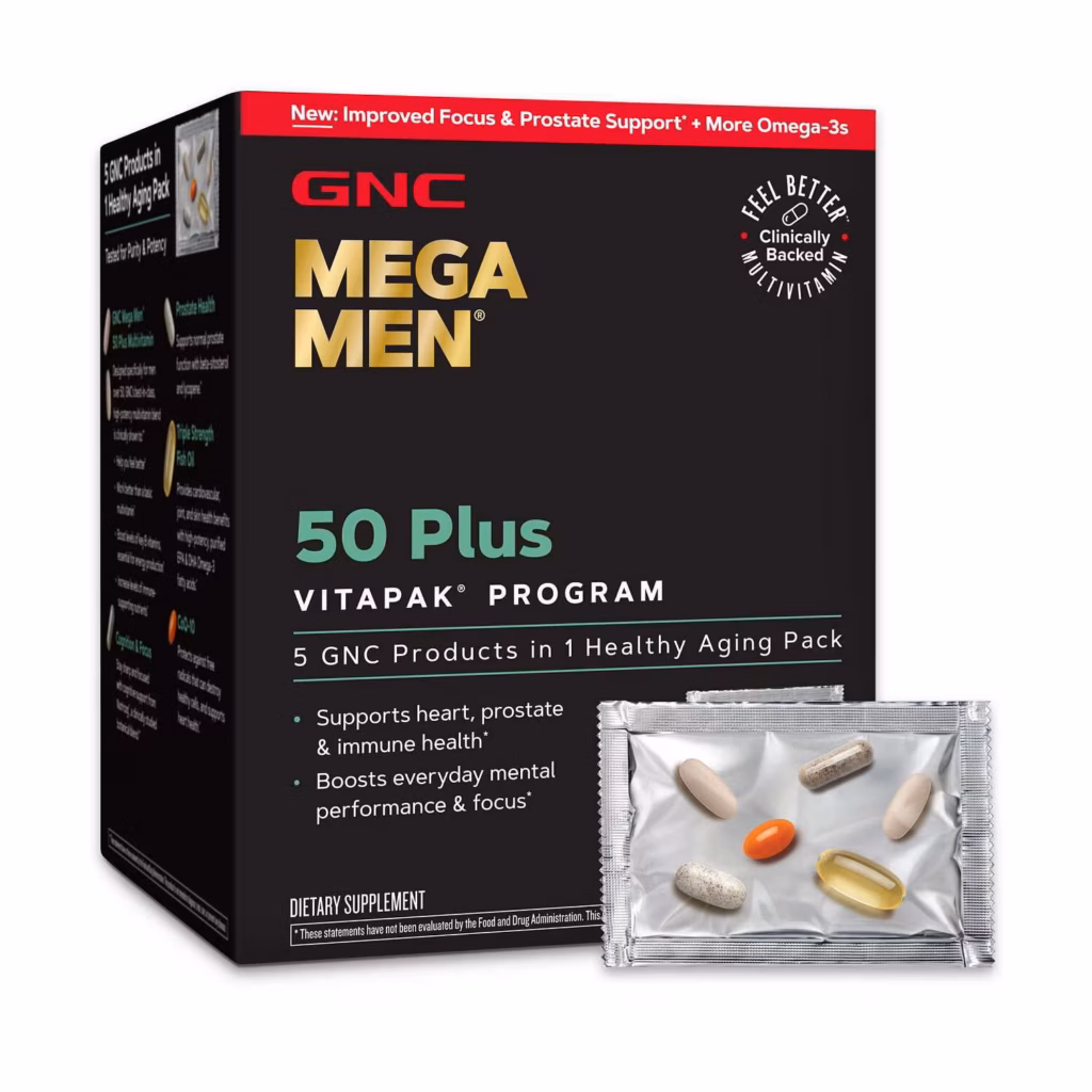 GNC Mega Men 50 Plus Vitapak Review: The Easiest Way to Take Your Vitamins After 50 💪
